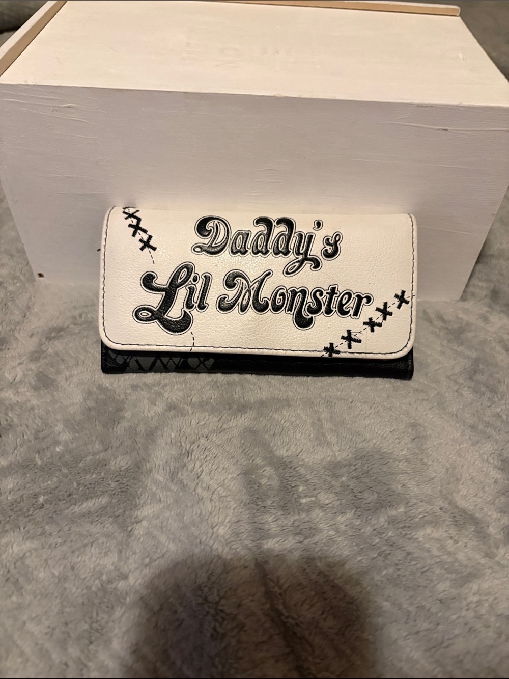 Harley Quinn- “Daddy's Lil Monster" White Wallet from Suicide Squad